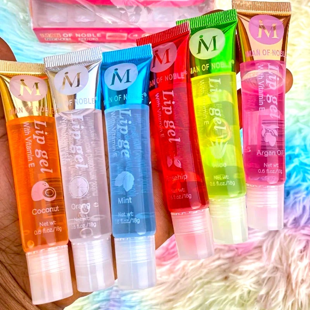 6 Pcs Lip Gel Set - Multicolor